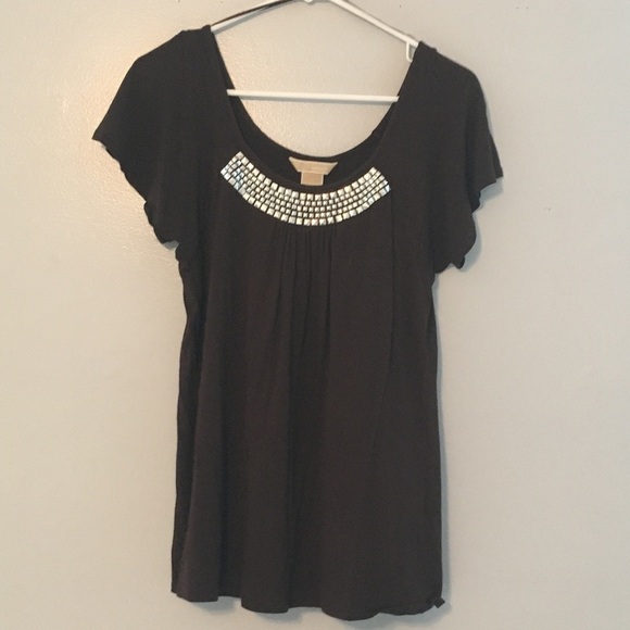 Studded Butterfly Sleeve Top - Picture 2 of 3